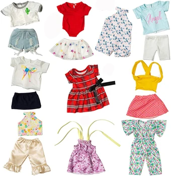 10 Kompletov Ameriški 18 Inch Lutka Obleko in Pribor Doll Obleke Pižamo Obleke Fit za 18 Inch Dekle Punčko Oblačila