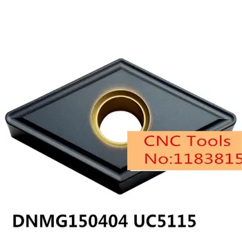 10PCS DNMG150404 UC5115 DNMG150408 UC5115,prvotno vstavite karbida za struženje orodje imetnik dolgočasno bar