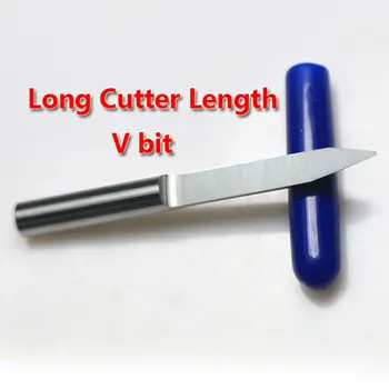 1pc vrsto stopnjo mm SHK dolgo, 30, 4 CEL PROTI Rezanje Nož Carving Rezila podaljšali CNC Usmerjevalnik Orodja Ravno Dno Graviranje Bitov