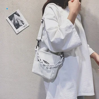 2021 nov modni priložnostne ženski vrečko verige messenger bag platno divje torba verige prenosna torba ženske