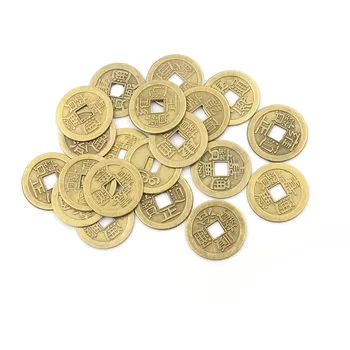 20PCS/veliko Doma Dekoracijo Kitajski Feng Shui Fortune Coin Za Bogastvo, Uspeh, Srečo, Cesar Qing, Orientalski Denar Naključno