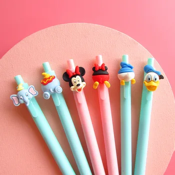 40PCS Disney Daisi risanka macaron barva serija gel peresa srčkan podpis svinčnik kemični svinčnik, tiskovine kawaii roko račun pero