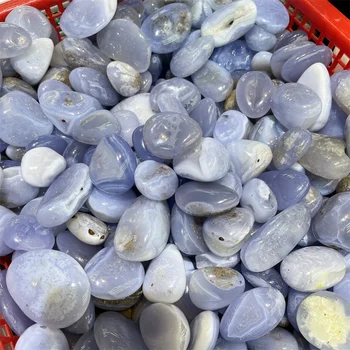 500 g Naravnih Agate Kamen Poliran Modra Čipke Agate Padle Kamni za Dom Dekor Mineralni Kristali Meditacija Wicca Zdravilni Kamen