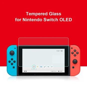 9H Gamepad Kaljeno Steklo Zaščitno folijo Pokrov so Primerni za Nintendo Stikalo OLED Igralno Konzolo Screen Protector Dodatki