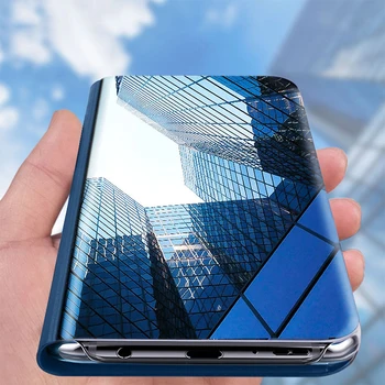 A405 Ogledalo Ohišje za Samsung Galaxy A40 (5.9 v) se nanaša na Magnetni Flip Usnje Coque Etui GalaxyA40 SM-A405F 40 40A A405FM