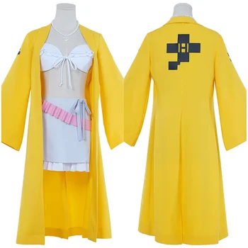 Danganronpa V3: Ubijanje Harmonije-Yonaga Angie Cosplay Kostum Plašč Pasu Obleke Halloween Carnival Obleke