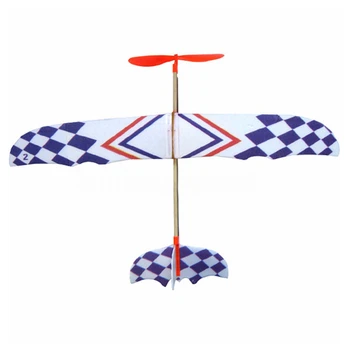 Elastično gumico Pogon DIY Pene Letalo Model Komplet Letala Izobraževalne Igrače