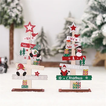 Novo Leto 2023 Božični Okraski Sneg Božič Leseni Okraski Navidad Drevo Santa Gnome Naravnih Lesenih DIY Obrti Visi Darila