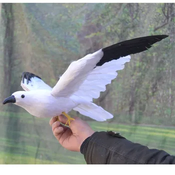 novo simulacija krila Galeb igrače, plastične&krzno črna krila ptic darilo o 60x32cm 1492