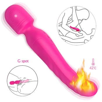 Ogrevanje Vibrator Palico Massager Za Ženske Nepremočljiva Dildo, Vibrator G-Spot Klitoris Stimulator Za Odrasle Sex Igrača Za Pare Igre