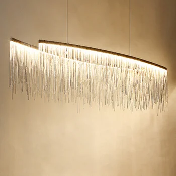 Postmoderni oblikovalec Obesek Luči Nordijska tassel restavracija luksuzni hotel inženiring verige dnevna soba art viseče luči