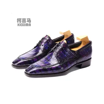 shenzhuangsanbao nov prihod moških obleko, čevlji moški formalno čevlji moški krokodil usnjeni čevlji