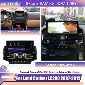 Stereo sprejemnik BT Za Toyota Land Cruiser 200 LC200 2007 2008 2009 obdobje 2010-2015 avtoradio 2 din sistema android Zaslon na Dotik