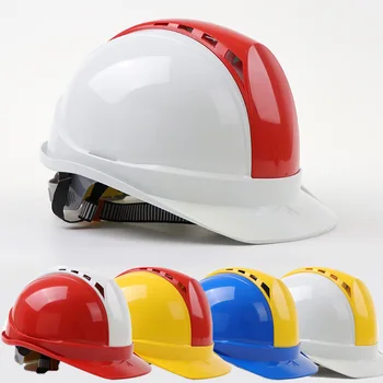 Težko Klobuk na Prostem Delovnem ABS Varnost Čelada Zaščitna Gradbena Dela Skp Kontrast Barve