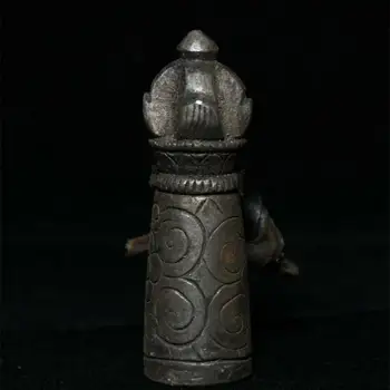 Tibera Buddhism Tiantie Železa Lama Master Pečat, Žig, Pečat Kip Amulet Obesek Kipi za Dekoracijo Zbirka Okraski