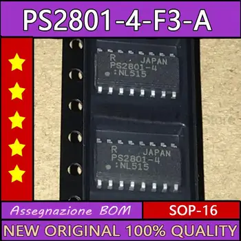 10PCS/VELIKO SMD ps2801 ps2801-4 ps2801-4-f3-tranzistorja / fotoelektrično izhod sop-16 (čisto nov)
