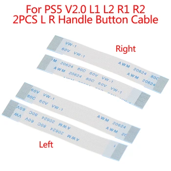 2Pcs L R Ročaj Gumb Kabel Za PS5 V2.0 L1 L2 R1 R2 Priključite Trak Flex Kabel