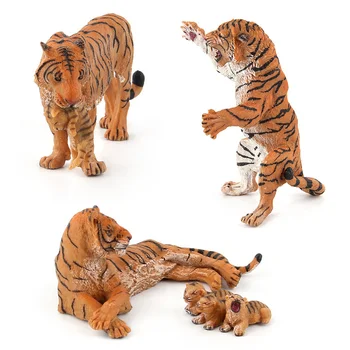 3 Vrste Simulacija Tiger Slika Zbirateljske Igrače PVC Živali figuric Divje Živali, Igrače Otroci Kognitivno Igrače