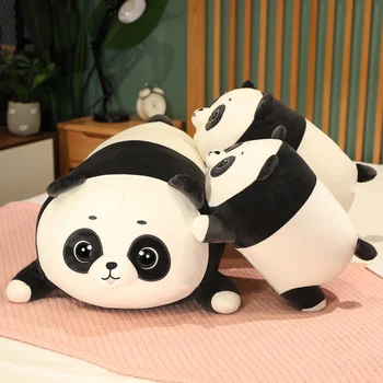40 cm/75 cm Kawaii Panda Plišastih Igrač Polnjene Živali Mehko Plushie Panda Dolgo Blazino Blazine Lutka Igrače za Otroke, Dekleta, Darilo za Rojstni dan
