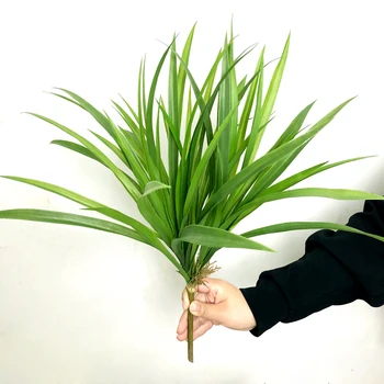 45 cm 56 Listi Tropskih Umetne Rastline Ponaredek Succulents Čebulo Garss Zeleno Plastično Palmovih Listov Namizje Okraski Za Dom Tabela