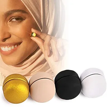 4Pcs/Nastavite Močna Kovinska Prevleka Magnetni Hidžab Posnetek Varno Hidžab Broška Luksuzni Dodatek, Brez skritih Zatiči Broška Magnet za Muslimanske Šal