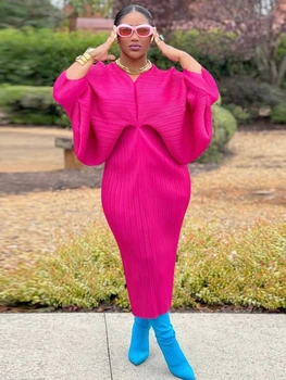 Afriške Obleke Za Ženske, Jeseni, Pozimi Dolg Rokav Dashiki Afriki Slog Trdna Bogato Bazin Dashiki Naguban Nove Modne Obleke