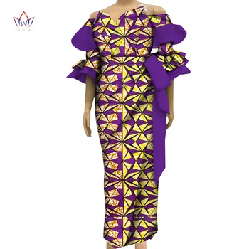 Afriške Ženske obleke Nove Stranke Poročne Obleke Afriška Oblačila Pol Rokav Dashiki Dolgo Maxi Obleke za Ženske Prilagodite Wy9892