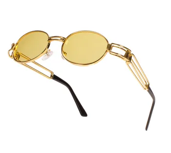 Agstum Unisex Retro Kovinski Okvir Klasičnih Polno Platišča Ovalne Očala Sončna Očala UV400