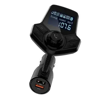 Avto FM Oddajnik Bluetooth za Prostoročno MP3 Predvajalnik Ac QC 3.0 USB-Polnilnik