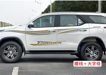 Avto nalepke ZA Toyota Fortuner 2016-2019 karoserije pasu barvo traku, dekorativne nalepke Fortuner spremenjen dodatki