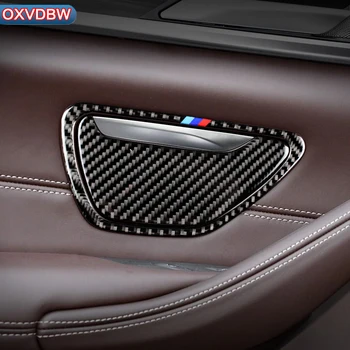 Avto notranja oprema Ogljikovih Vlaken Vžigalnik za Cigarete Pepelnik Dekoracijo Zajema Trim stckers Za BMW G30 Serije 5 2018