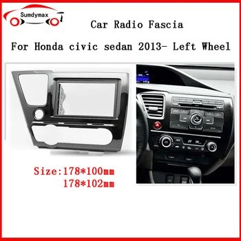 Avto Radio Namestitveni DVD GPS ABS PC Plastika Fascijo Letalo Okvir Za HONDA Civic Sedan 2013+ Dash Kit