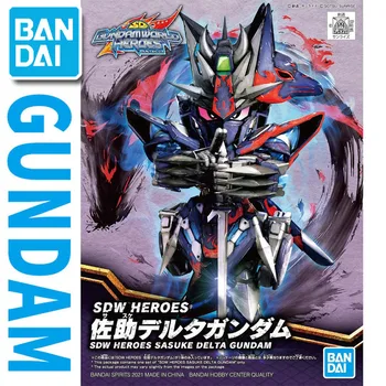 Bandai SD Gundam Svet Junakov 06 Sasuke Delta Gundam Skupščine Model Anime figuric Lutke Igrače Zbiranje Okraski