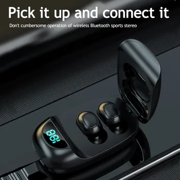 Brezžične Slušalke Slušalke dinamično Bluetooth 5.1 Šport slušalke z Mikrofonom Za Mobilni Telefon nepremočljiva hrupa preklic igralec