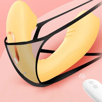 Brezžični Daljinski upravljalnik G Spot Klitoris Bedak Klitoris Stimulator Pari Dildo Hlačke Vibratorji Sex Igrače Trgovina za Ženske Odrasle