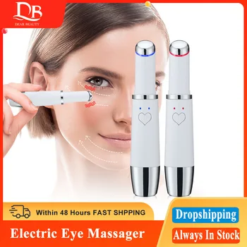 Električni Oči Massager Anti-Aging Gubam Naprave Oči Izgubo Nego Oči Trener Masaža Svinčnik Za Ustnice Massager 42℃ Toplote Vibracije Utrujenost