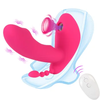 Erotično Brezžični Hlačke Vibrator za Klitoris Bedak Analne Kroglice 10 Načini Vagine, G Spot Massager Sex Igrače za Ženske