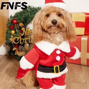 FNFS Božič Psa Oblačila za Hišne živali Oblačila za Majhne, Srednje Pse Pet Kostum Chihuahua Domače Jeseni, Pozimi Toplo Novo Leto Psa Oblačila
