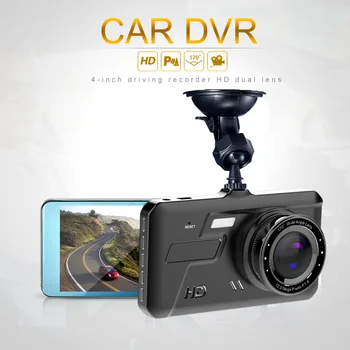 HGDO NOVI Mini kamera Za Avto DVR Z Zaslonom Dash Fotoaparat, Snemalnik Vožnje Zanke Snemanje Dvojno Objektiv 1080P Samodejna Parkirna