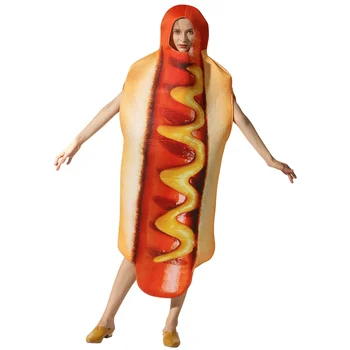 Kostum Halloween Odraslih Otrok Ustvarjalno Smešno Hot Dog Ena Maškarada Kos Karneval Cosplay Kostum Uspešnosti Stranka Fazi Oblačila