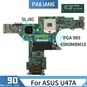 Mainboard Za ASUS U47A PGA 989 HM76 Prenosni računalnik z matično ploščo REV 2.0 SLJ8E DDR3 Preizkušen OK