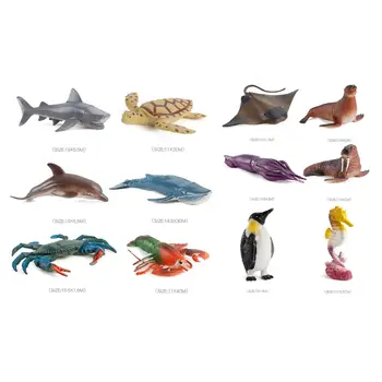 Mini Ocean Živali Številke Modela Kopel Kognitivne Igrače Izobraževanje Morskih Bitij Igrače Malčka Stranka Uslugo Dobave