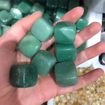Naravni večino quartz zelena aventurine kocke padle kristali kamen za feng shui