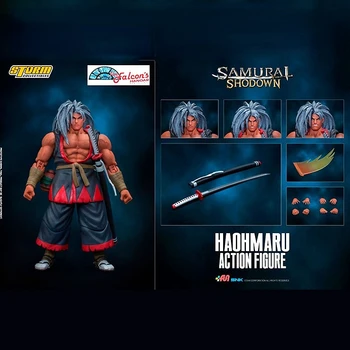 Nevihta igrače Haohmaru Samurai Žganja heterochromatic siva modra figuric Sestavljeni Modeli Otroke Darila Igre