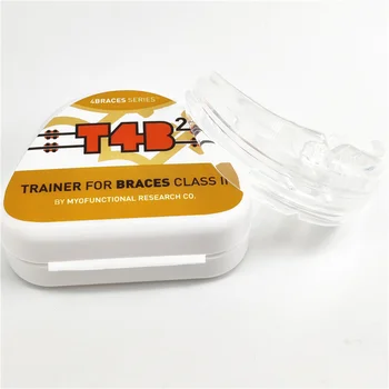 Novo T4B2 Myobrace Ortodontskega Zob Trener Naprave/ Myobrace Zobni Ortodontskega Naramnicami T4B2 MRC Trener za Oklepaji razred II