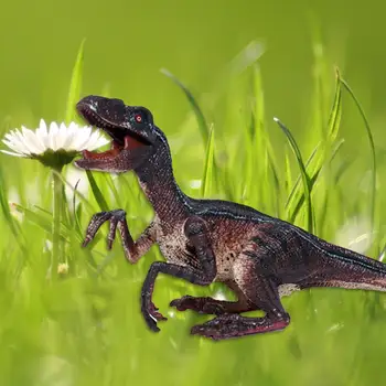 Plastični Dinozaver Igrače Velociraptor Model za Starosti 4-12 Fantje Dekleta Trajne Realističen