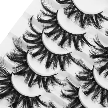 Pogosto Učinek Wispies Puhasto Dolgo Naravnih umetne Trepalnice Polni Glasnosti Debele Oči Trepalnico Razširitev 3D Mink