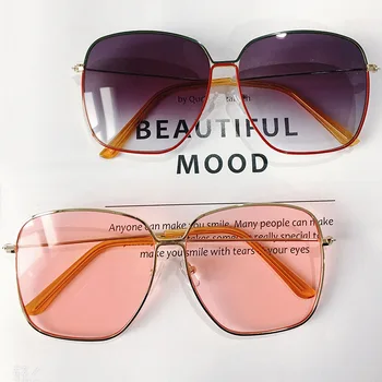 Prevelik Kvadratnih sončna Očala Moški Ženske UV400 sončna Očala Moški Vožnje Stilsko Luksuzne blagovne Znamke Oblikovalec Ženski Odtenki