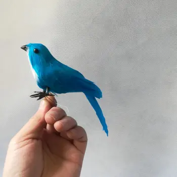 resnično življenje Ptic, perje ptic model približno 12 cm, mala ptica vrt dekoracijo igrača darilo h1457
