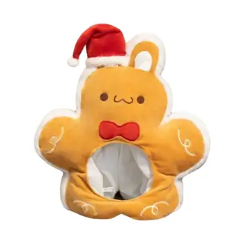 Smešno Božični Medenjaki Zajec Klobuk Ustvarjalne Toplo Počitnice Okraski Pokrivala Kostum za Stranko Novo Leto Odraslih Darilo Otroci